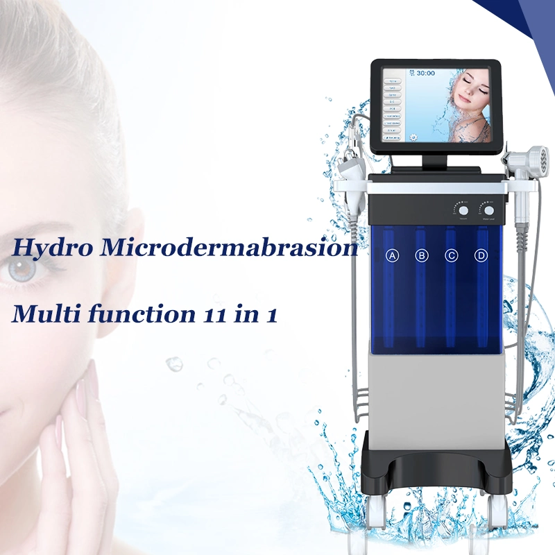 14 en 1 OEM Diamond Peeling Hydro Microdermabrasion jet d'oxygène Aqua Soins du visage Soins de la peau du visage Hydra Dermabrasion de la machine de nettoyage