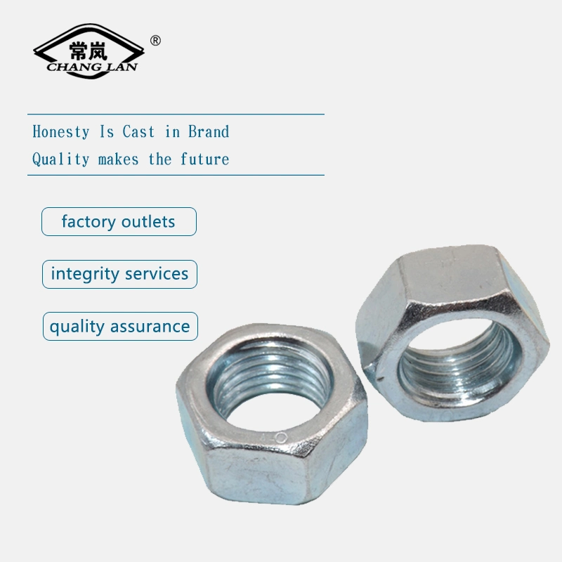 Écrou hexagonal M20 en acier zingué DIN934