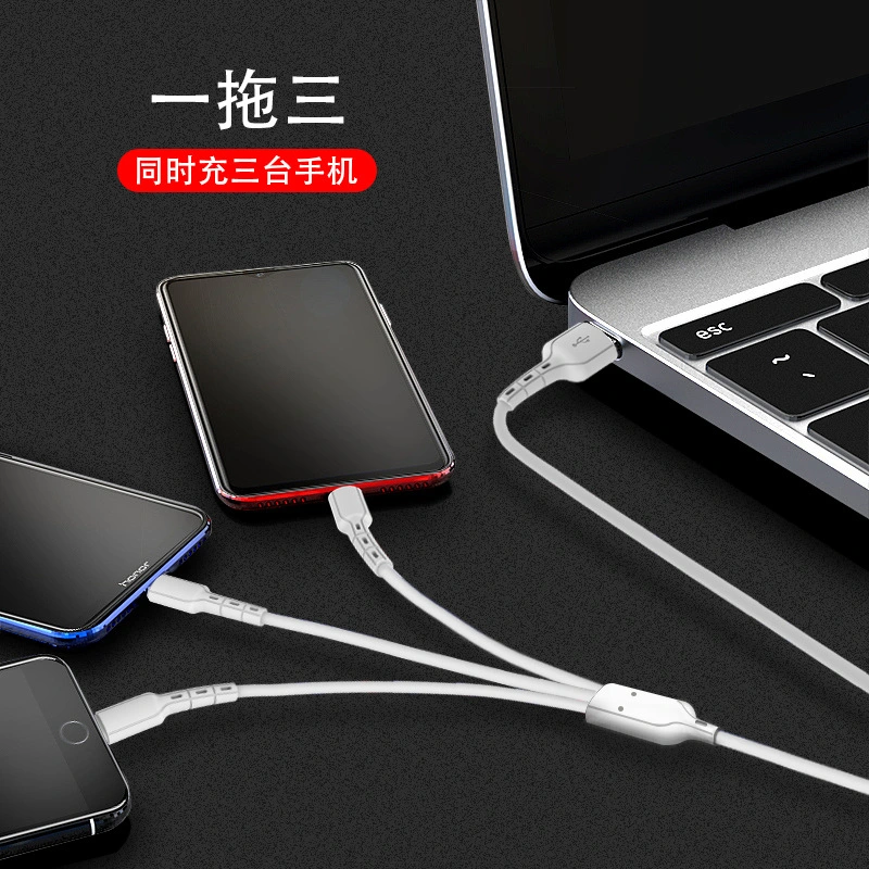 Wholesale/Supplier Colour 3 in 1 USB Data Transfer Charging Cable