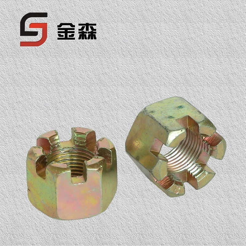 Chinese Nuts Hex Nut Hexagon Slotted Nut High Titanium/Titanium Alloy 10.9 Level