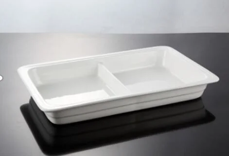 1/1 pieza de cerámica rectangular para el plato de rozadura