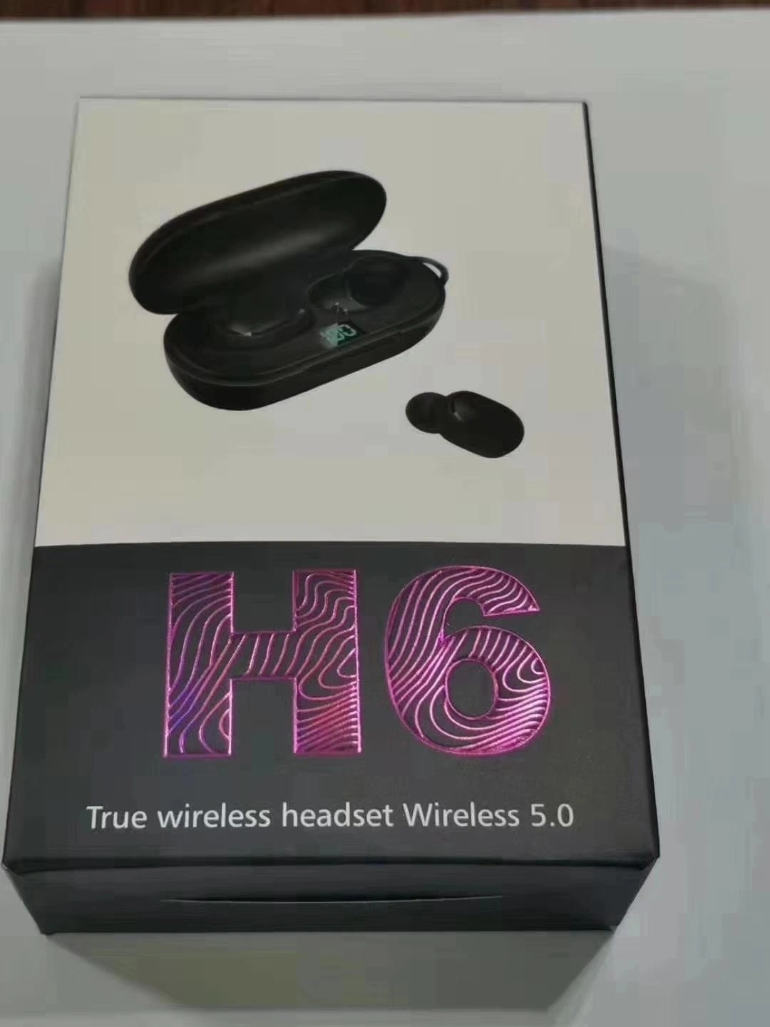 2022 Wholesale/Supplier Latest Version Wireless Headset H6 Wireless Stereo 5.0 Bluetooth Earbuds Hands-Free in-Ear Headphone