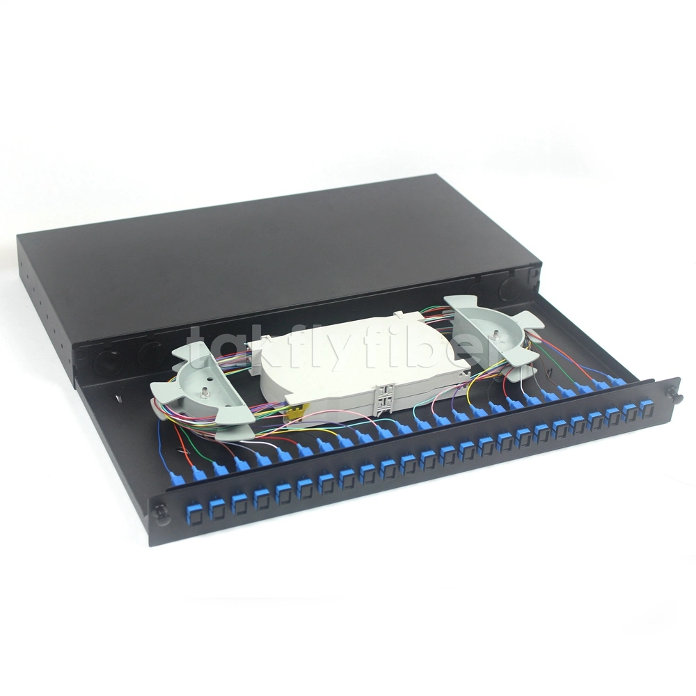 19'' 12 Cores Fixed Rack-Mount Fiber Optic Distribution Frame