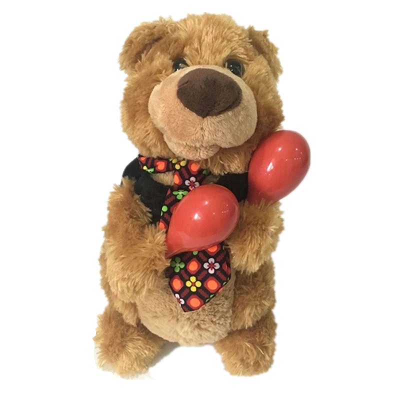 Musical Dancing Plush Bear Play The Sand Hammer