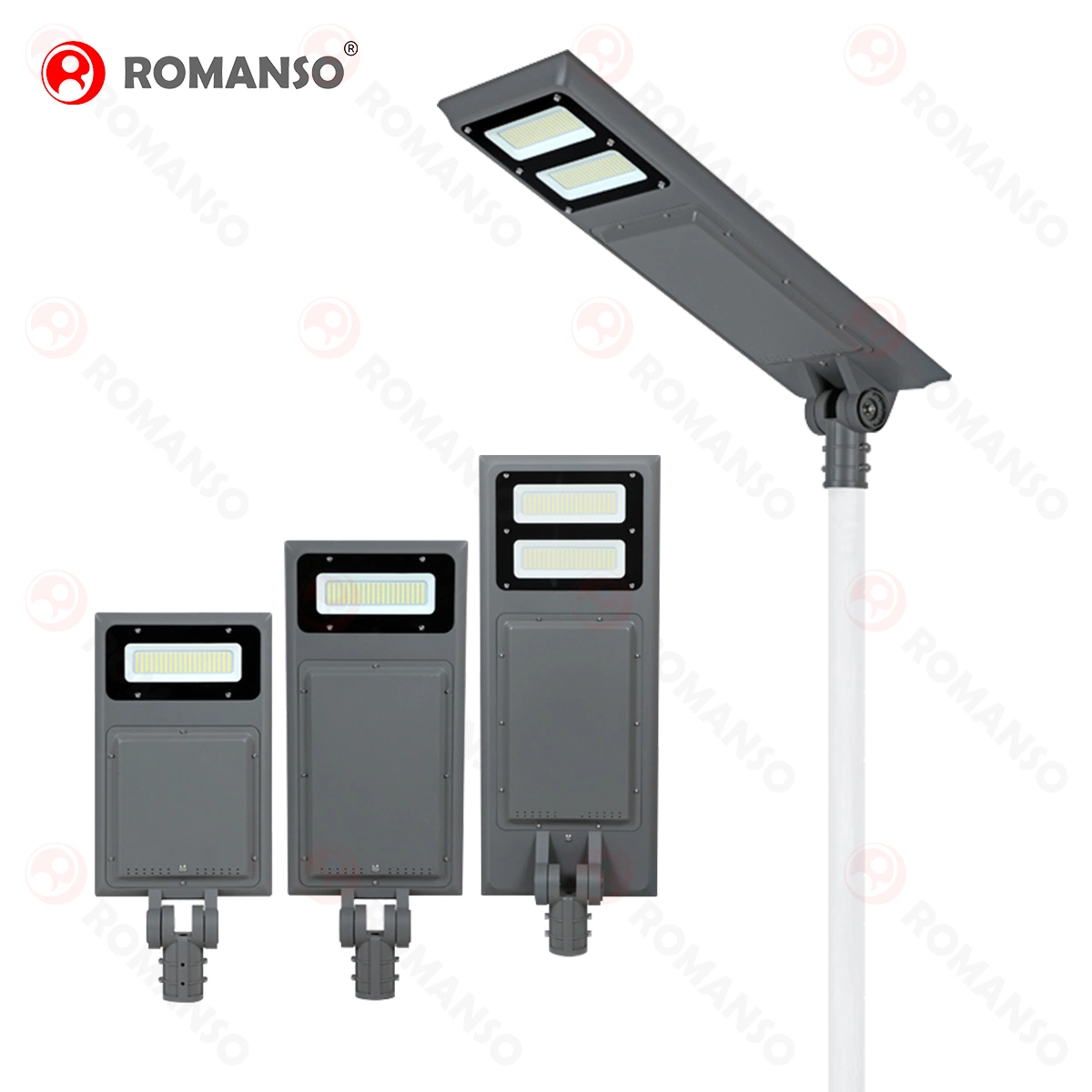 Aluminum CE Approved Romanso or ODM 750*350*100mm Solar Street Light LED
