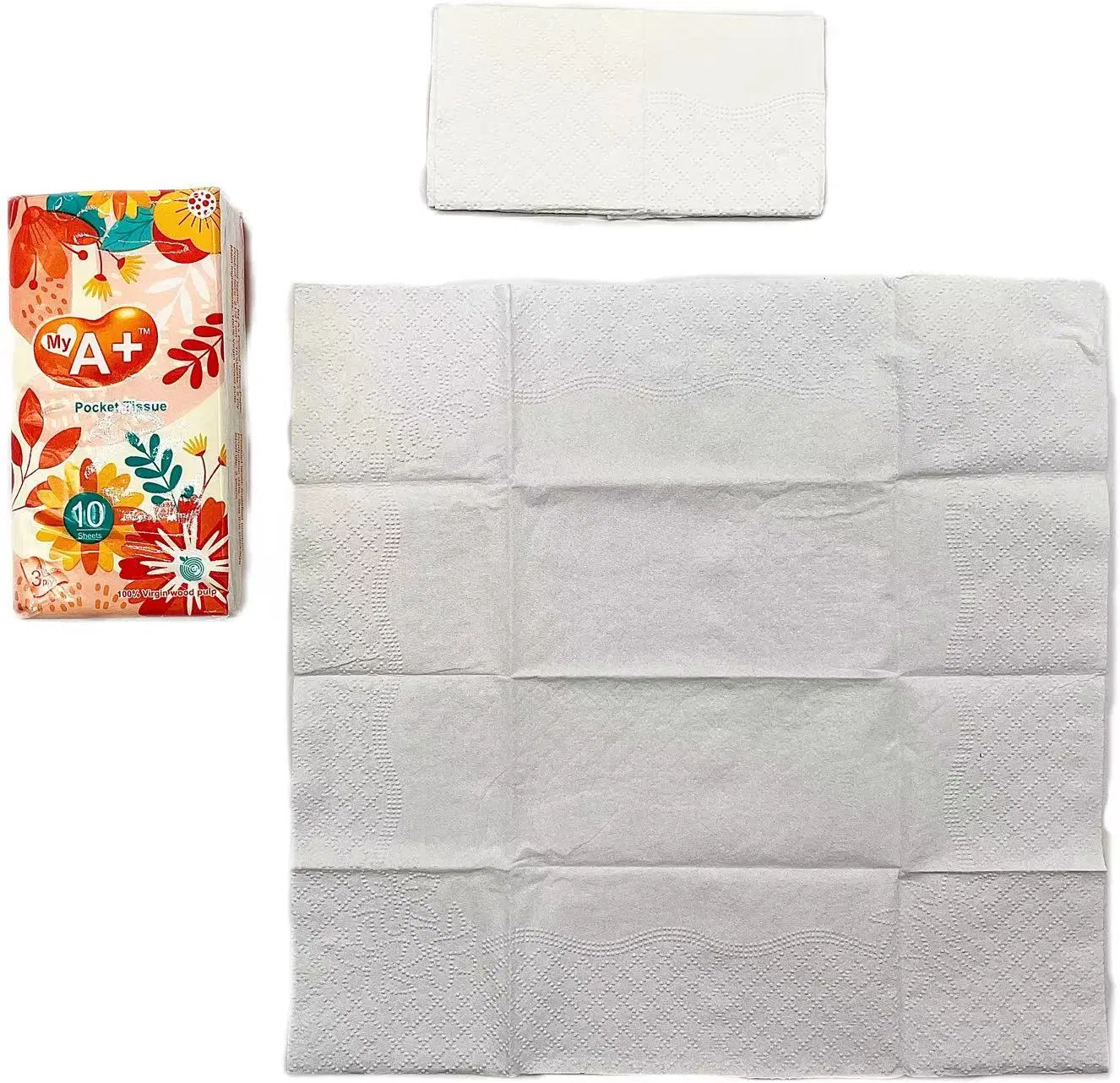 Customized Standard Bulk Facial Handkerchief Pocket Tissue Paper Mini Pocket Tissue Pack