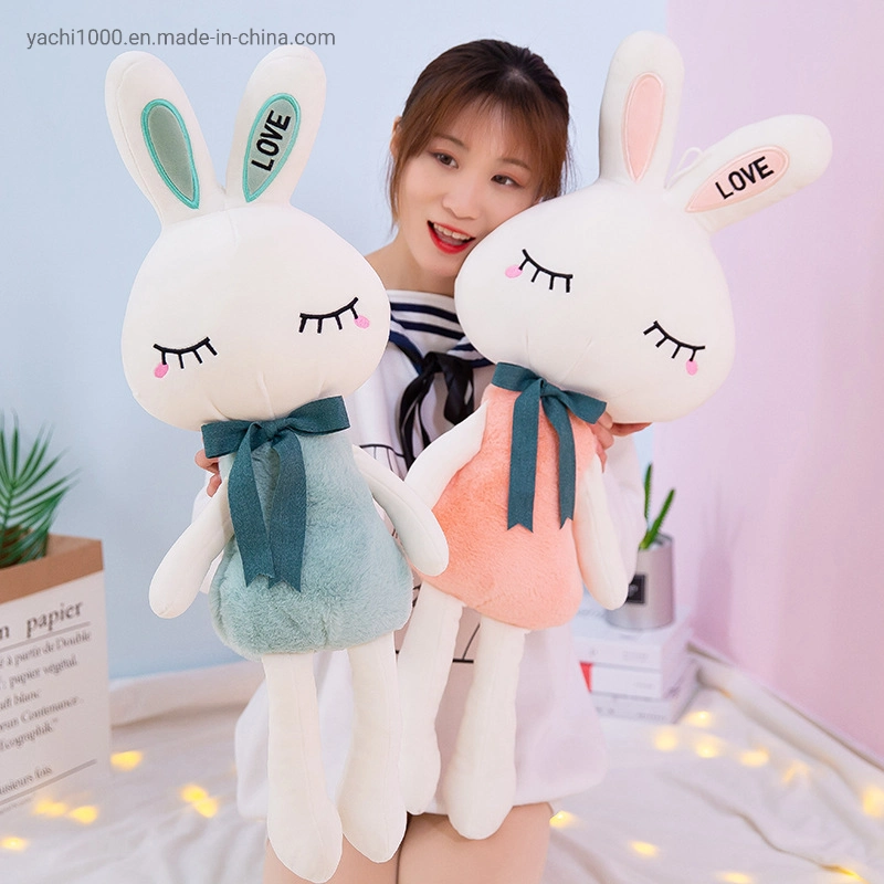 Beautiful Customized Add Logo Plush Stuffed Soft Toy Bunny Rabbit