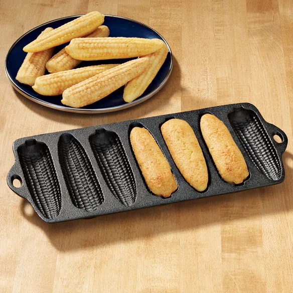 Hot Selling Pre-Seasoned Cast Iron Cornstick Pan with 7-Impressions