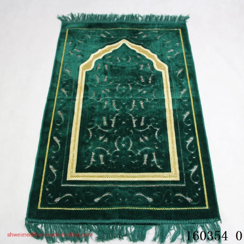 2020 Nuevo diseño de alta calidad musulmán mayorista tallados en chenilla oración Mateo oración islámica de la Fábrica de Alfombras alfombras de oración de poliéster Alfombrilla alfombrilla de la puerta de mantas