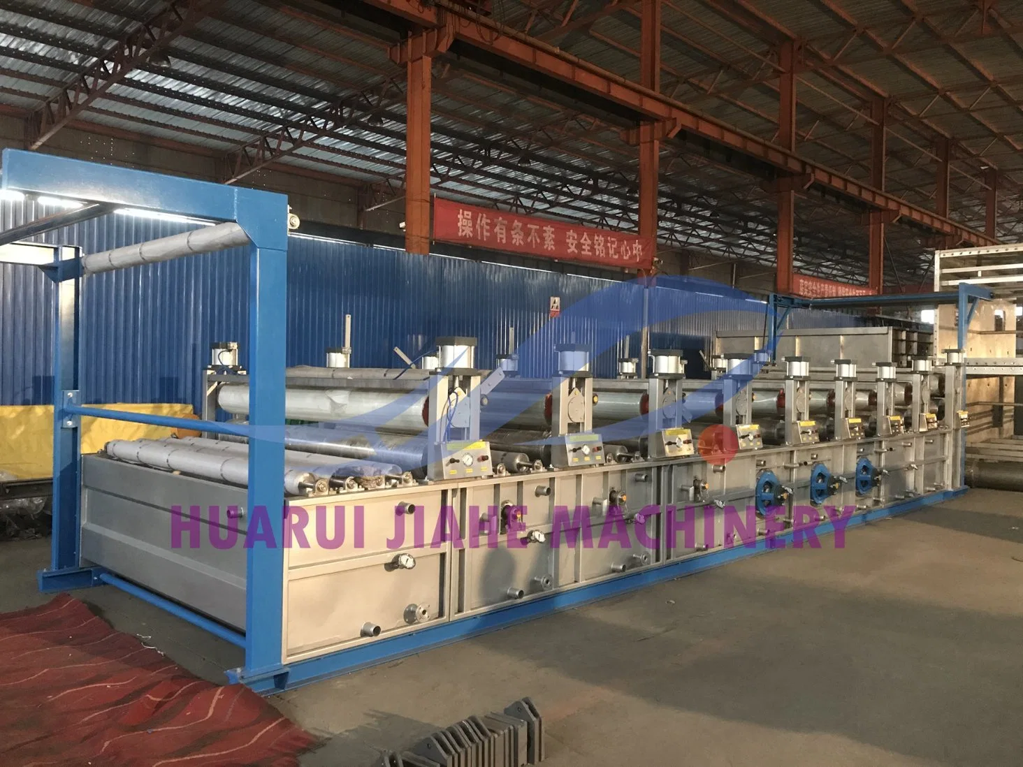 Multi-Tank Frequency Conversion Industrial Washing Machine Textile Printing and Mink Blanket Dyeing Washing Machine with Cylinder Roller