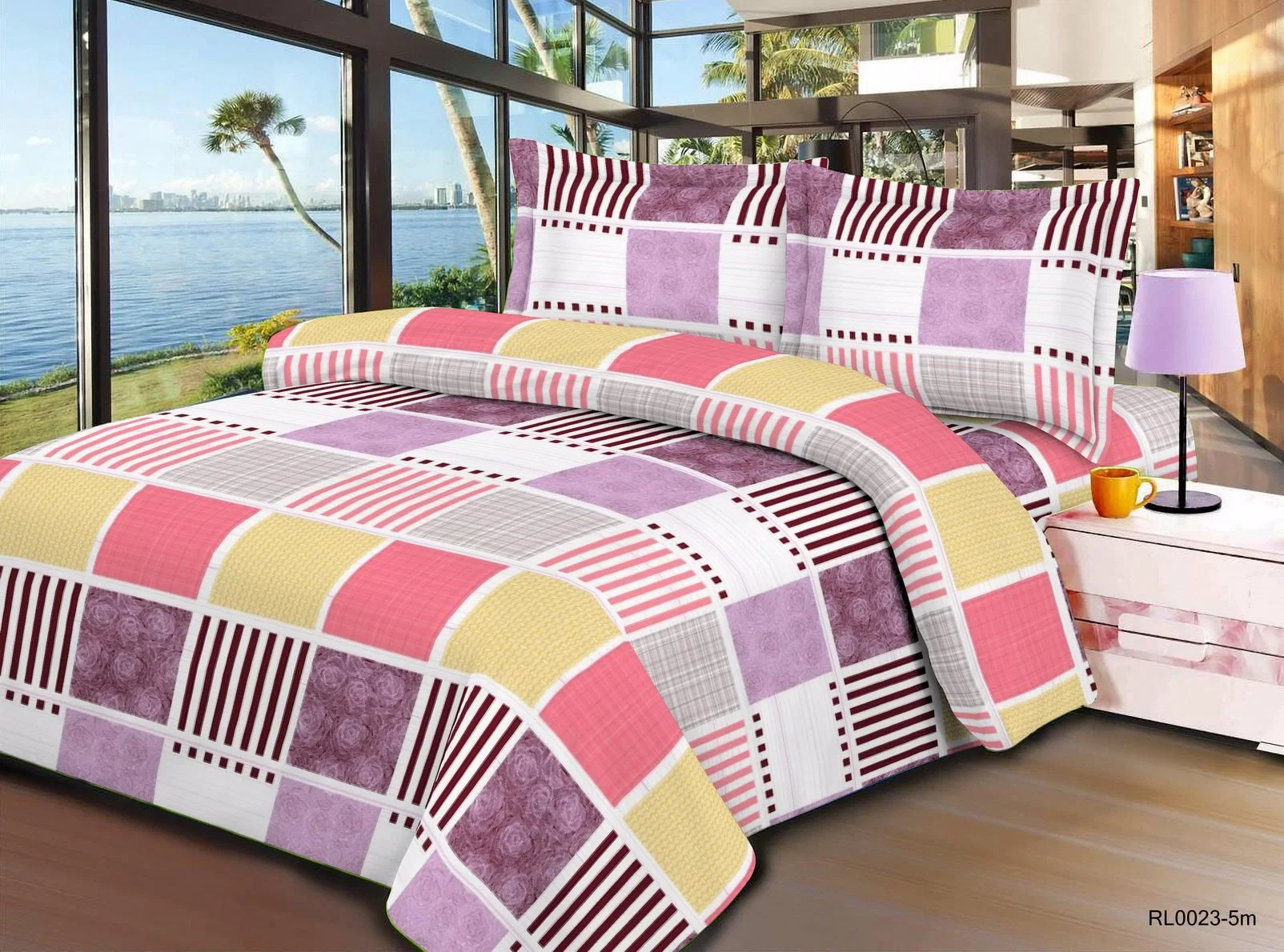 Rich Multicolored Decorations Print Microfiber Fabric Home Textile Tanzania