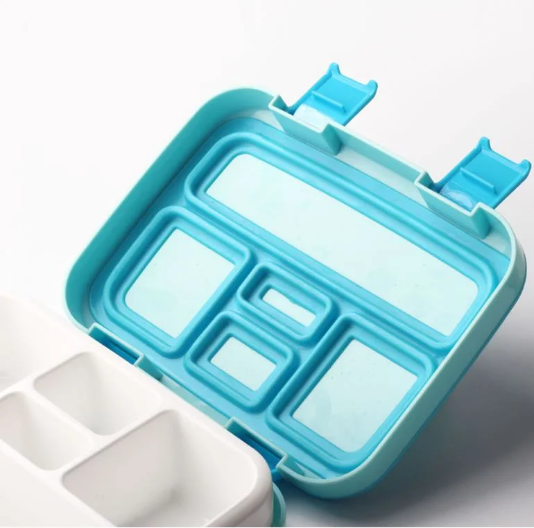 Hot Sale Five Compartments Lunch Box 800ml Students Leak-Proof Bento Box