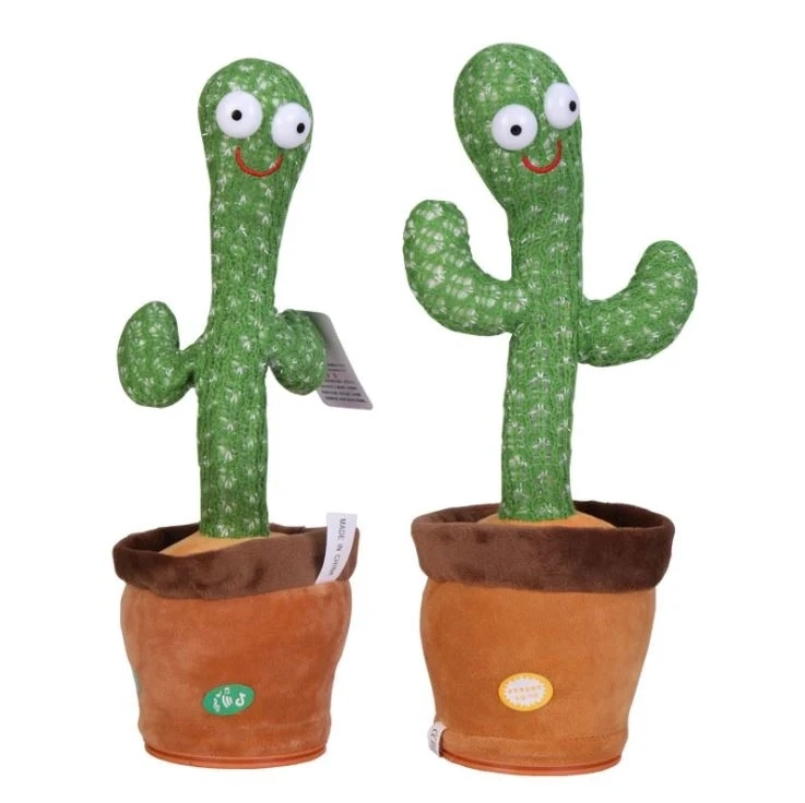 Venta caliente niños Educación temprana Juguetes Mágicos Cactus Plush Juguetes Hablar Electric retorcerse Funny cantar Baile