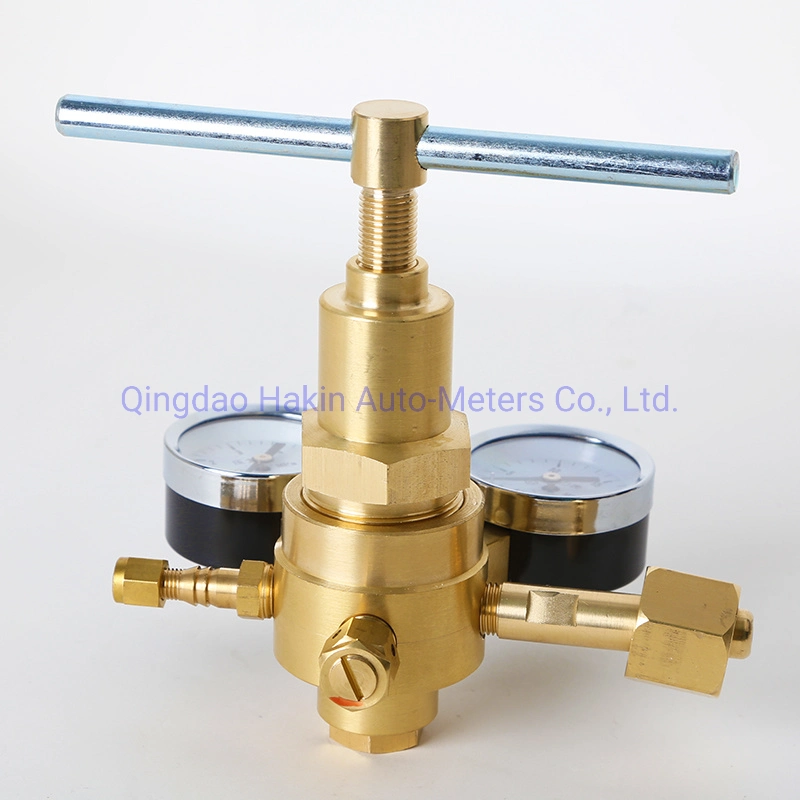 High Pressure G3/4 Cga580 Inlet Connection Male Outlet Connection Gas N2 Nitrogen Regulator Full Brass O2 Oxygen H2 Hydrogen Air Argon Helium Gas High Stability