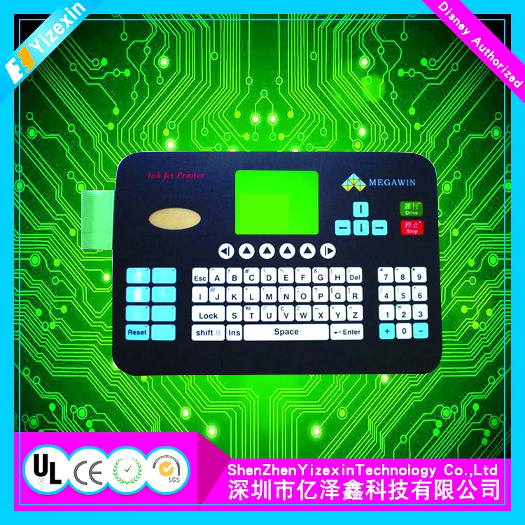 Customized Waterproof Membrane Keyboard MCU Flexible Display