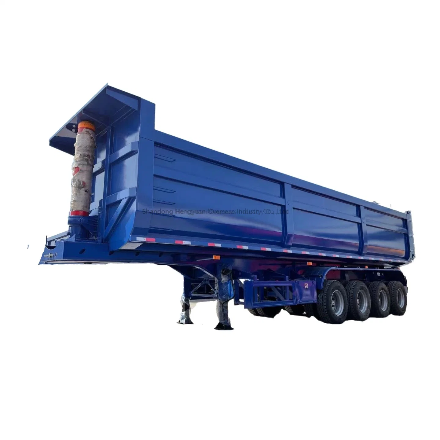 China Factory 3 Axle Strong Load Heavy Duty 150 Tons 45 Cubic Tipper Semi Trailer Rear Dump Semi Trailer