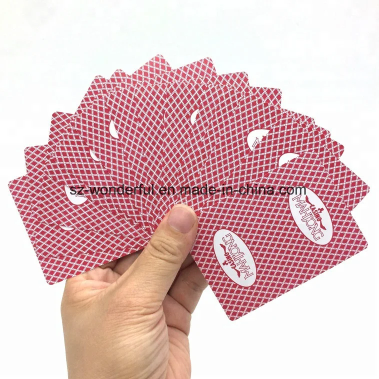 100% Plástico de PVC resistente al agua jugando cartas de póquer cartas sobre la venta