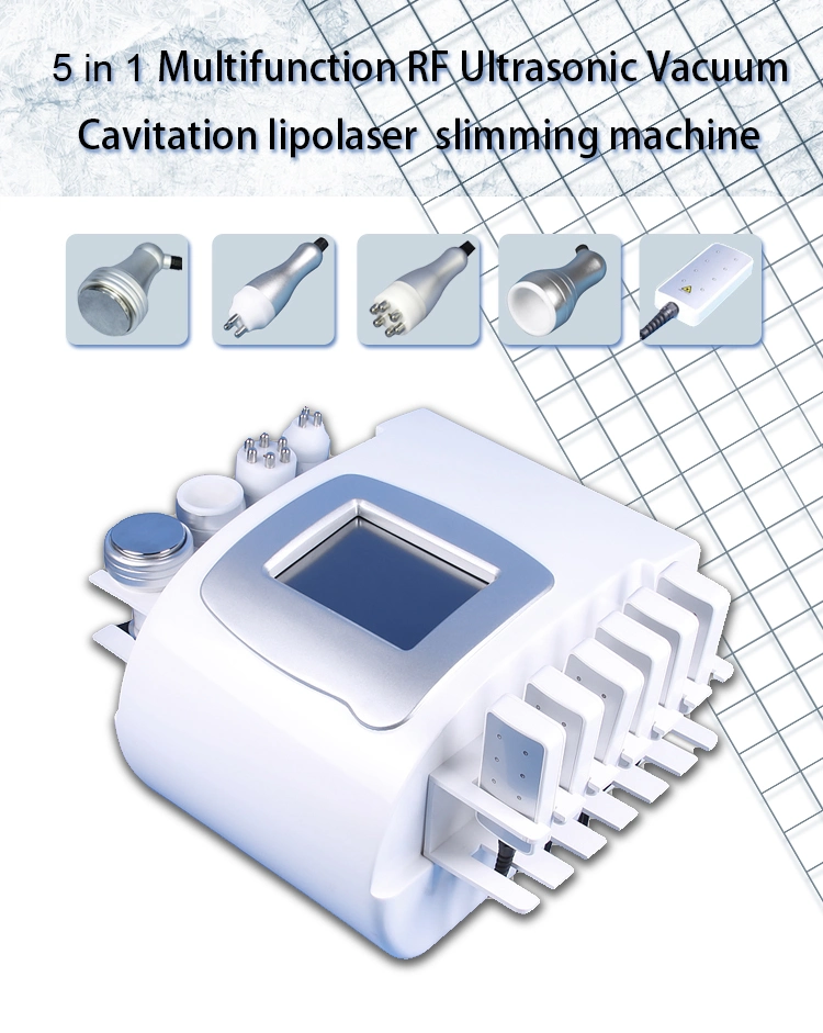 6 Lipolaser Pads Laser Liposuction Vacuum Cavitation RF Slimming Equipment Radio Frequency Body Cellulite Body Massager Shaping