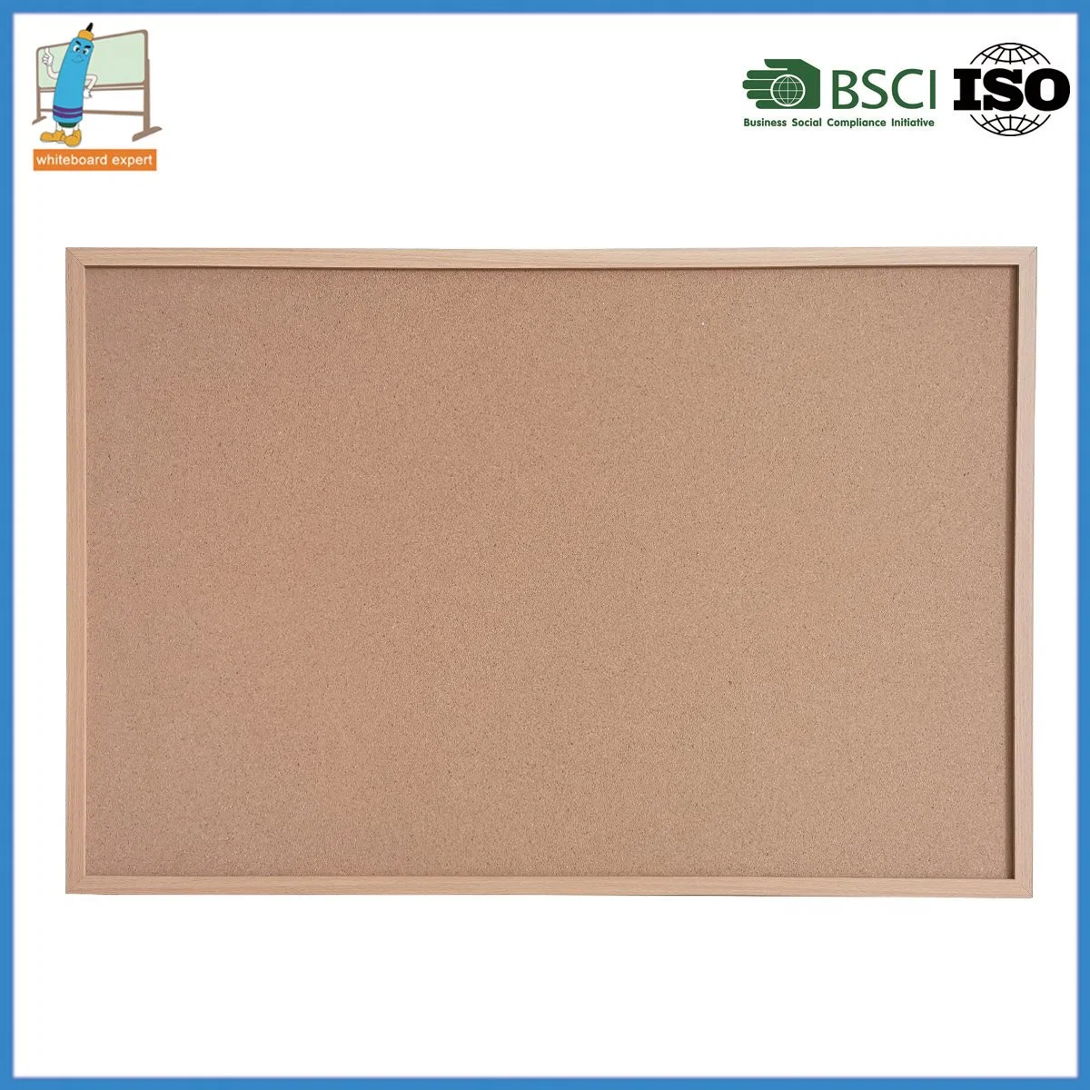 إطار خشبي 24×18 بوصة Push Pins Bulletin Corkboard