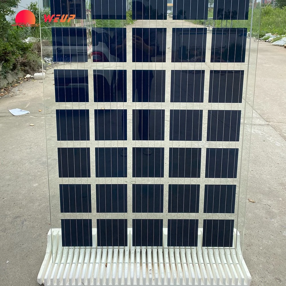 Monocrystalline Silicon 460W 500W Transparent Glass Solar Panel for BIPV