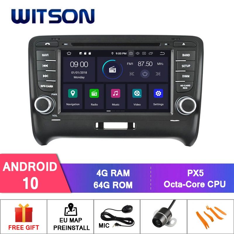 Witson Android 10 Car Video Player for Audi Tt 2006-2015 Vehicle Radio GPS Multimedia