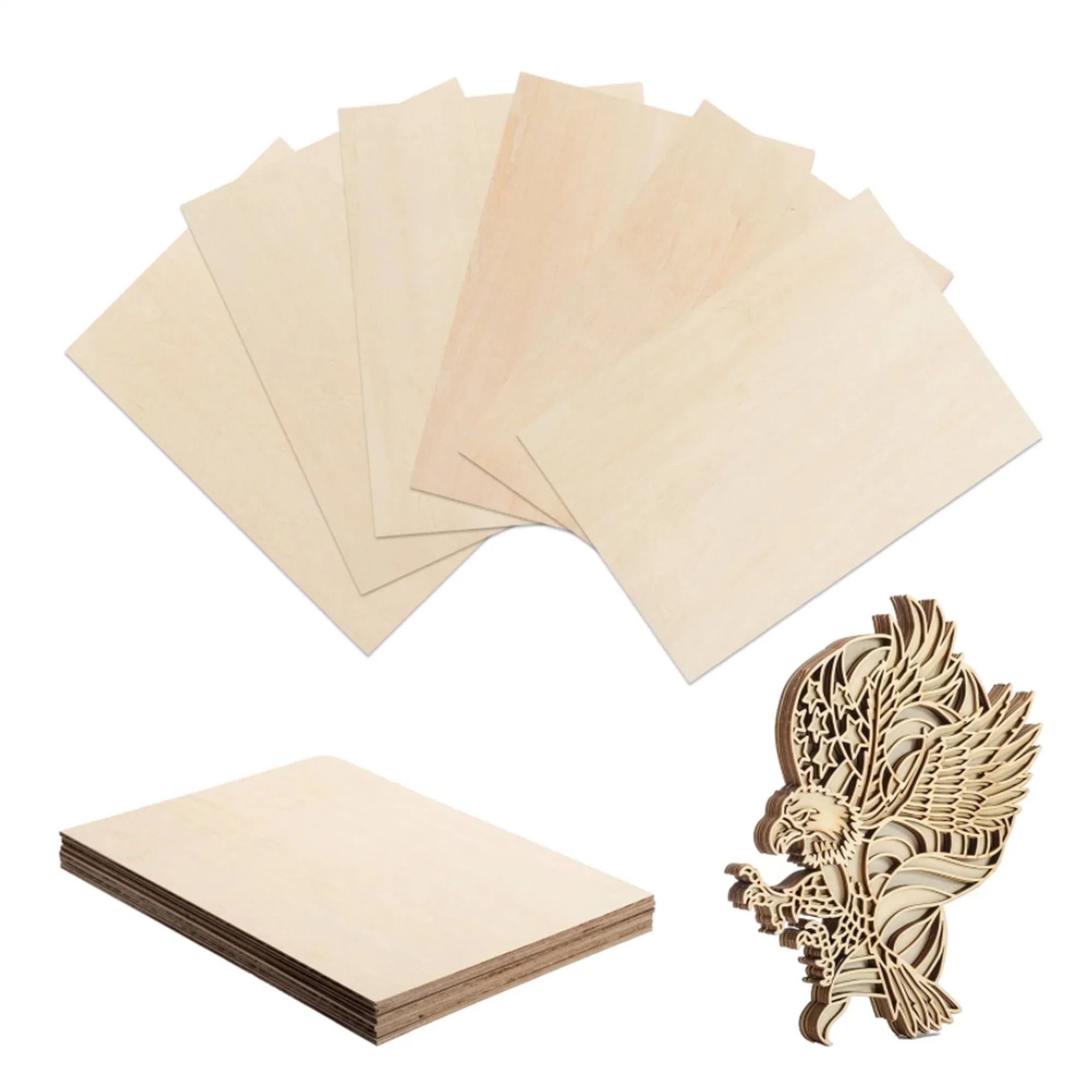 Plywood Sheet Poplar Craft 3mm Basswood Laser Cut Plywood for Art Crafts Plywood Timber