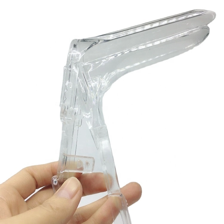 Instrument médicaux jetables en plastique spéculum Vaginal vierge avec vis intermédiaire