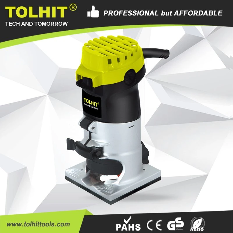 Tolhit 500W 6mm Portable Router Machine Mini Electric Wood Trimmer