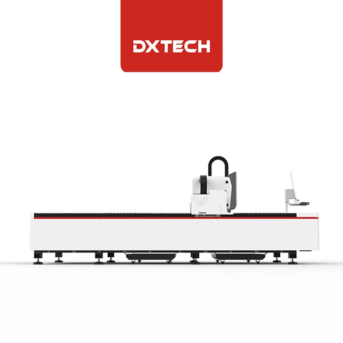 Máquina de corte a laser de fibra 3015 Hot Sale 2000 W da marca Dxtech CNC Raycus Control com elevada precisão para corte de chapas metálicas