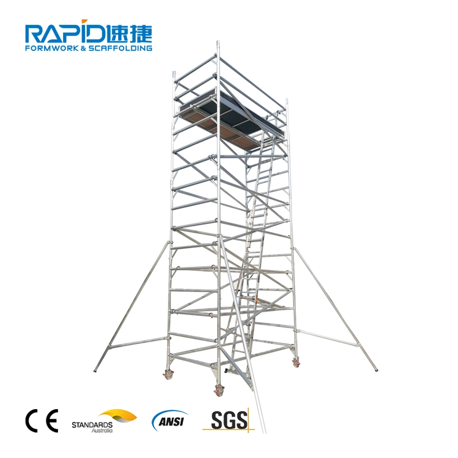 Aluminum Scaffolding Steel Scaffold Mobile System Tower for Construction (En Standard)