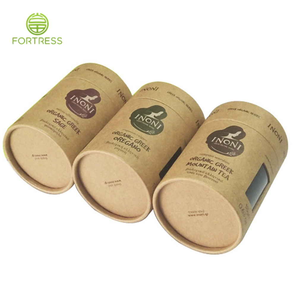 Cylinder Cardboard Paper Box with PVC Window Paper Tube