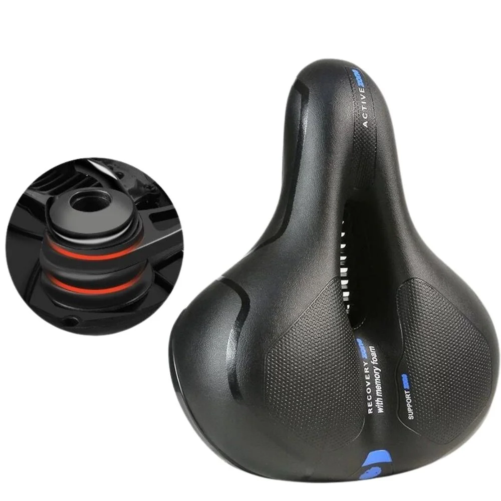 Slow Rebound Memory Foam Bicycle Saddle Hollow Ergonomic Bicycle Seat Wide Touring +Waterproof and Breathable MTB Saddle Wyz20324