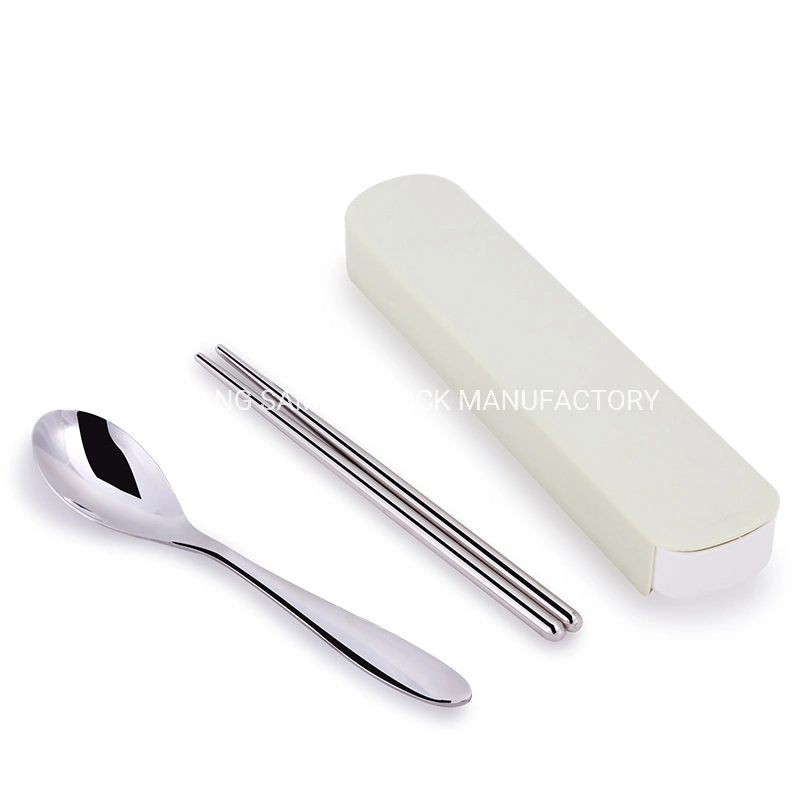 Stainless Steel Cutlery Include Spoon and Chopsticks