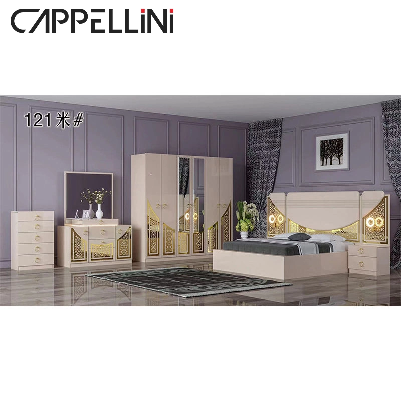 Italienische Stil Moderne Couchtisch TV-Ständer Leder Safa Set Schlafzimmer Schrank Nachttisch Esszimmerstuhl Tisch Sektional Sofa Wohnzimmer Zimmer Sofa Hotel Möbel