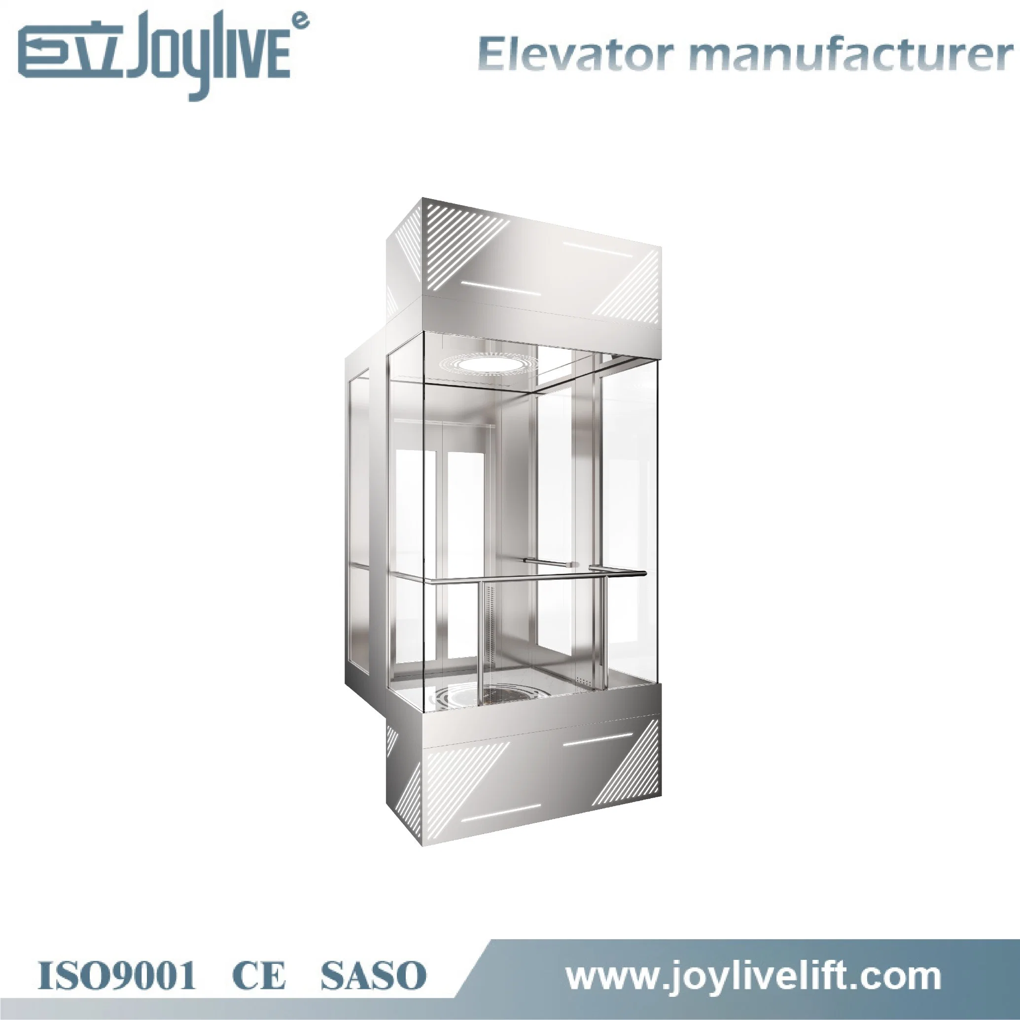 منظر خارجي جميل 1600 كجم 1.75 م/ث مصعد بانوراميكي بكبسولة زجاجية للمشاهدة