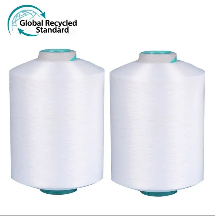 Recycled Dope Dyed Raw White Nylon Filament Yarn SIM Nim DTY for Weaving and Knitting