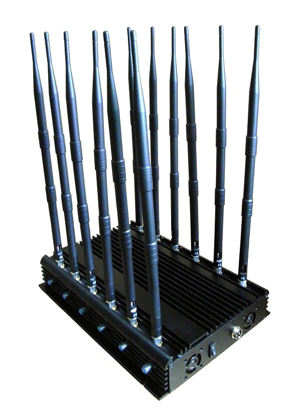 315MHz Jammer señal de RF de teléfonos móviles con antenas de 12