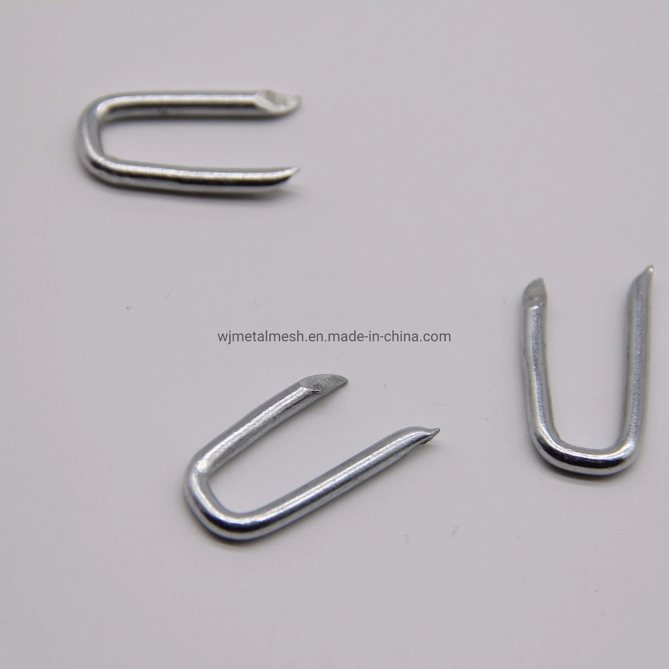 Hot Dipped Galvanized U Shape Barbed Nails Fence Staple