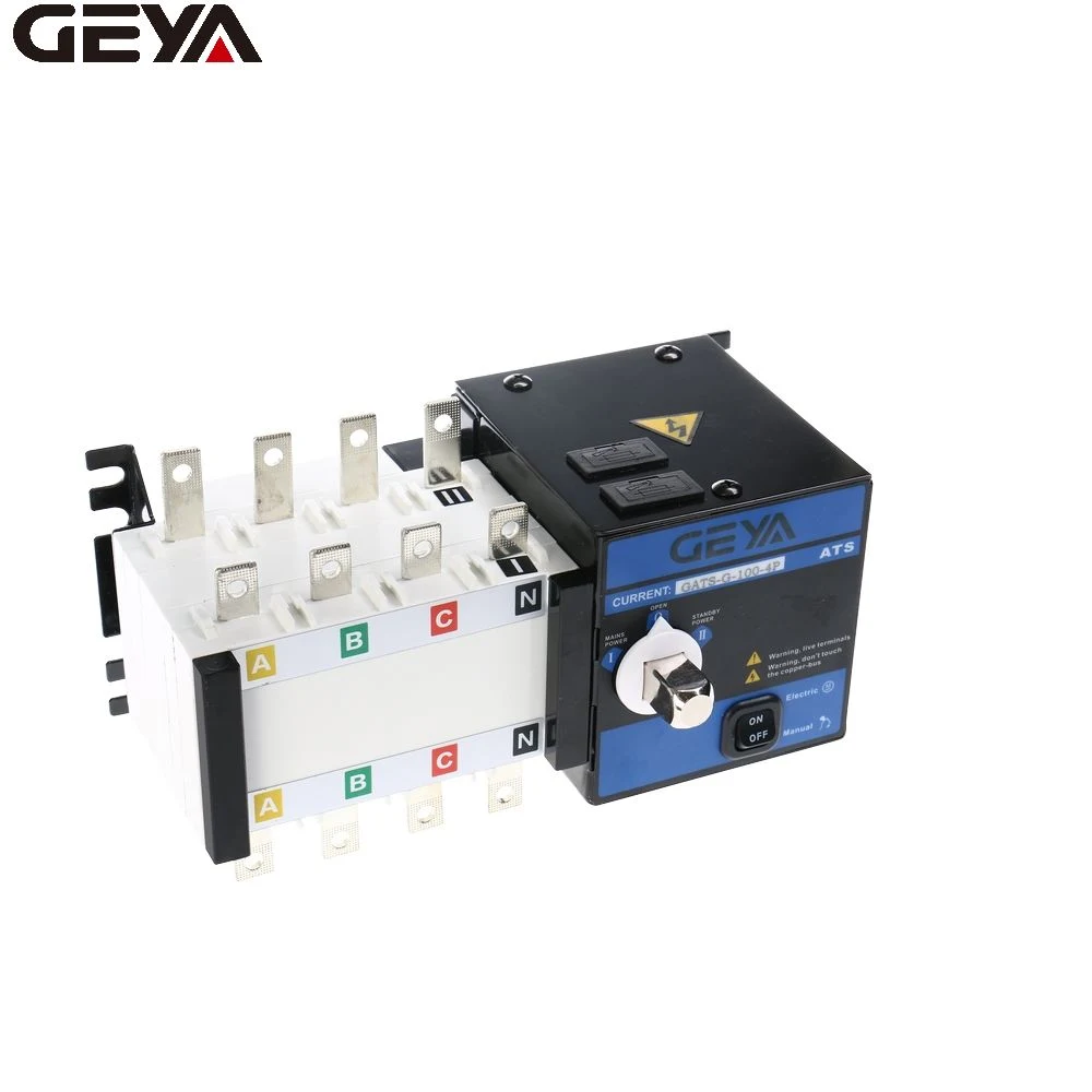 Geya GATS-G-100-4p Generador eléctrico mejor vendedor Cambio automático interruptor 16A---3200A ATS