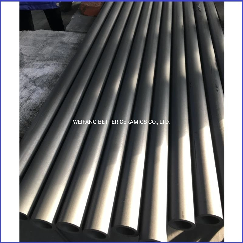 Polished Sisic roller straightness 0.1% for daily porcelain kiln