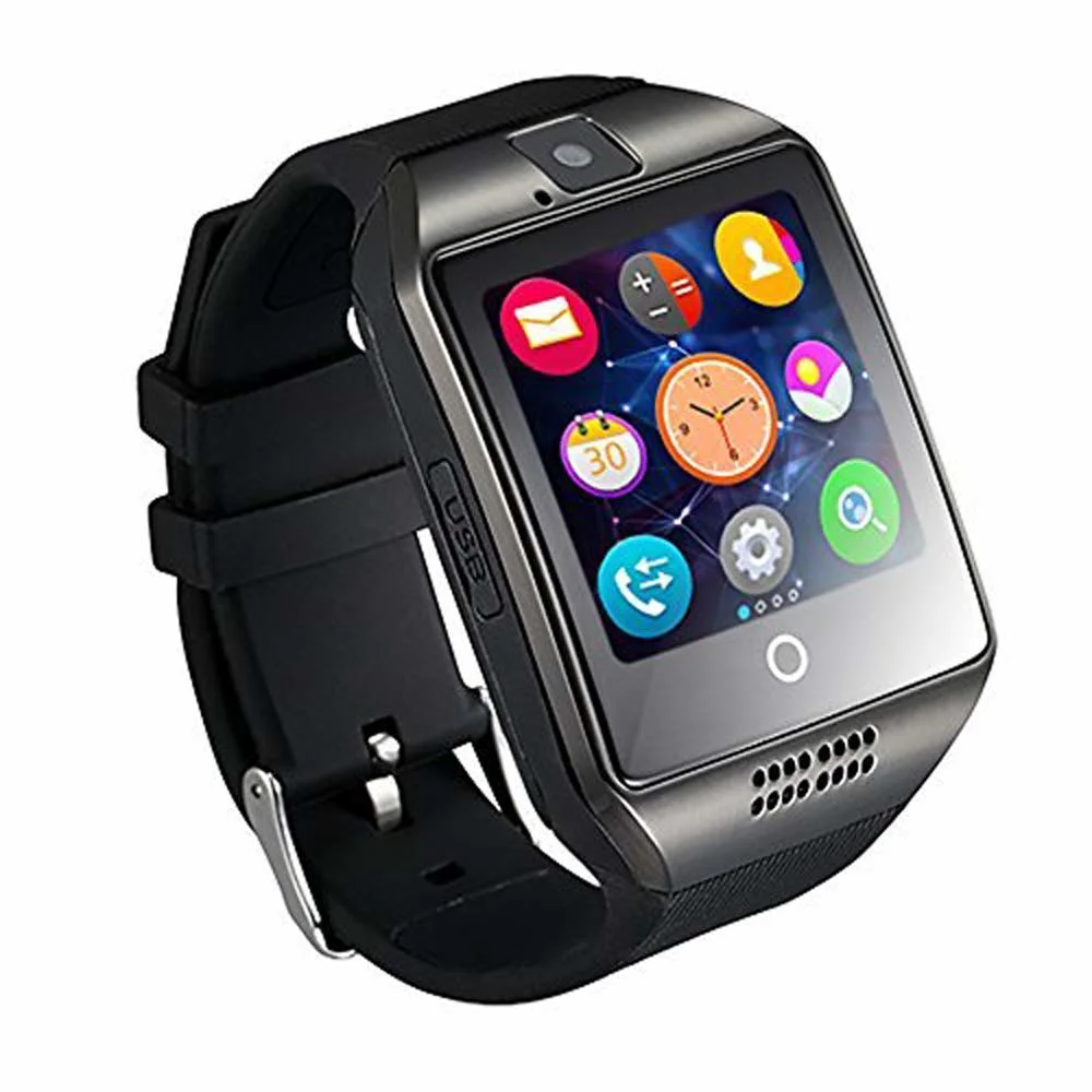 Including Shipping Q18 Curved Screen Smart Watches with SIM/TF Card Slot Fitness Tracker Watch