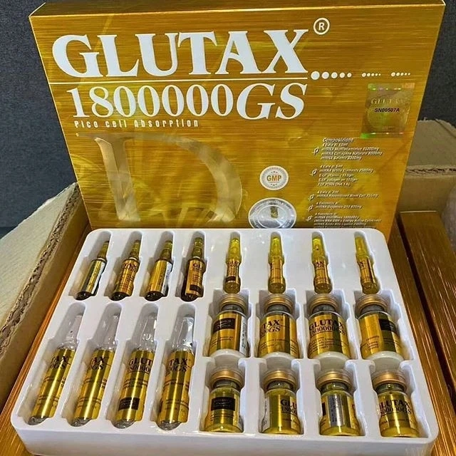 Лучший эффект Glutax 1800000 20000 подлинное глутатион Впрыск кожа светлее Отбеливание продуктов