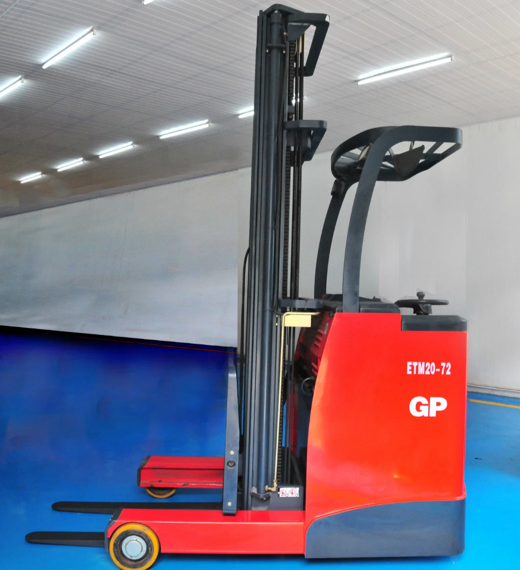 1ton Electric/Battery Reach Truck Stand-on Type with Full AC Motors Curtis/Zapi Controller