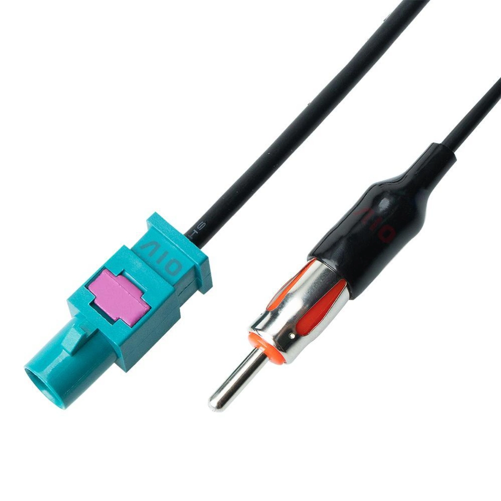 Single Fakra to DIN Plug Car Stereo Adapter Cable for Wireless Equipment