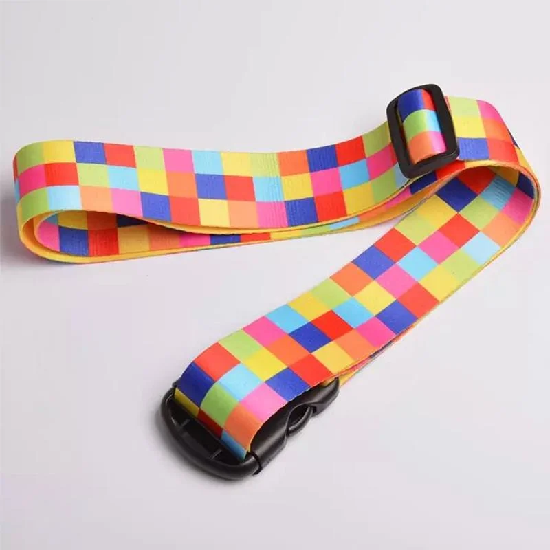 Logo funda de viaje Elastic Cross Rainbow Correa de equipaje personalizada Correa elástica para el equipaje