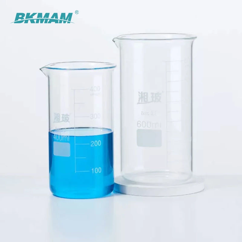 Factory 50ml-500ml Glass Beaker Lab Borosilicate Glass Beaker Glass Measuring Cup