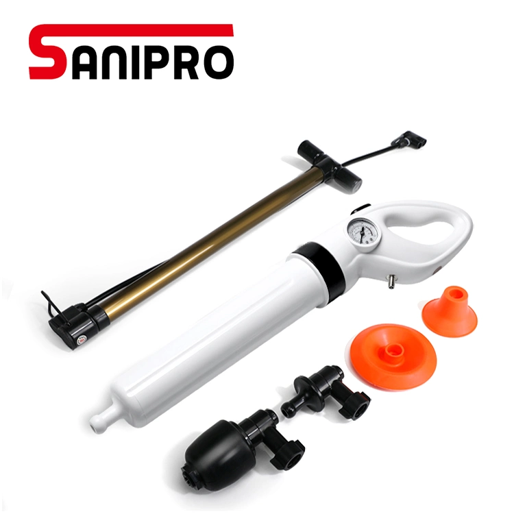 Sanipro Bathroom Toilet Plungers High Pressure Pump Cleaner Powerful Air Plunge Dredge Drain Blaster Gun