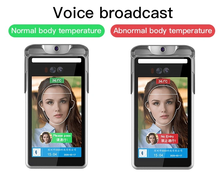 Factory Prices Linux Temperature Measuring Instruments Face Recognition Scan