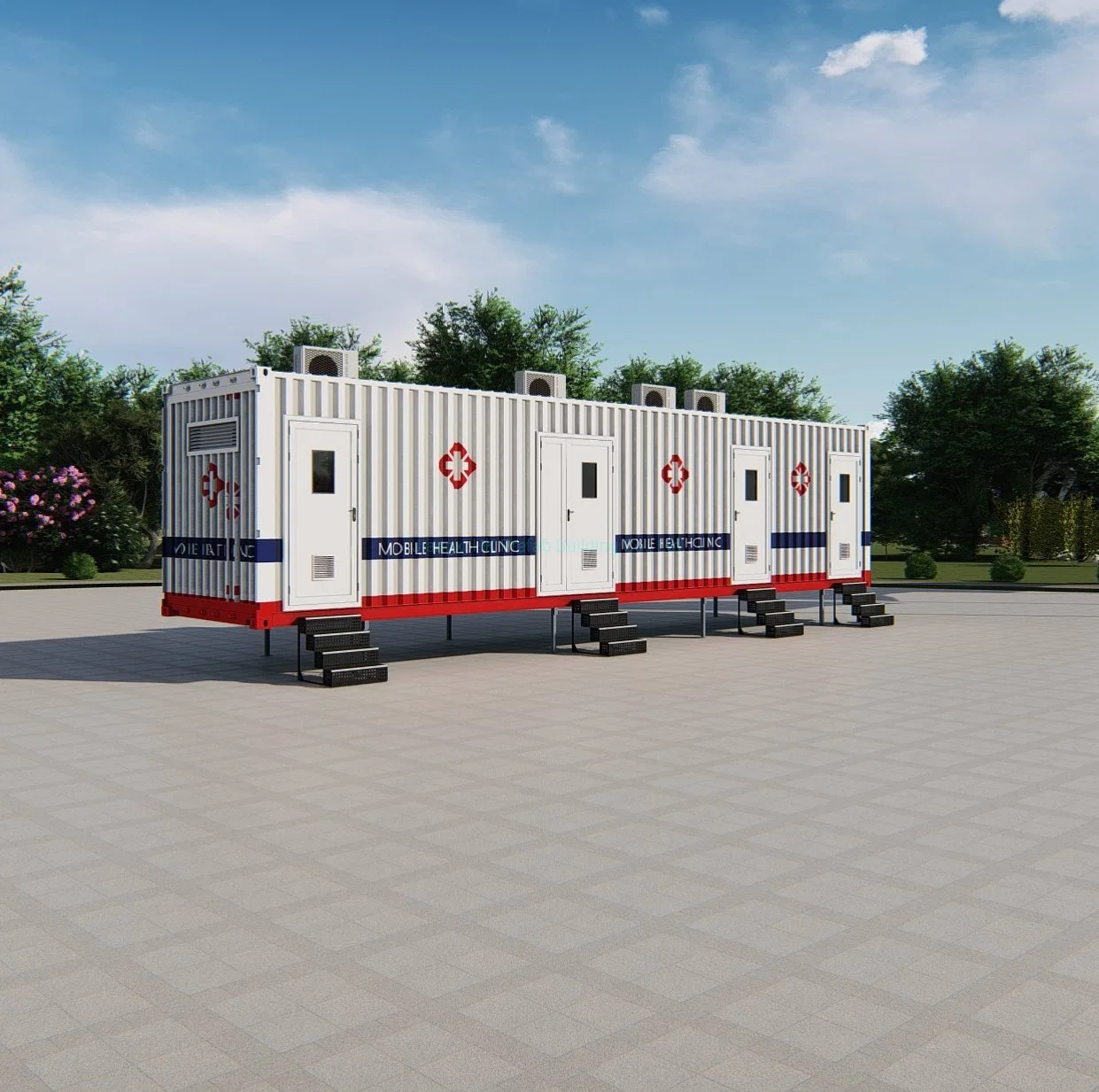 Temporary Mobile Prefabricated Portable Isolation Room Modular Container Medical Clinic/ Hospital