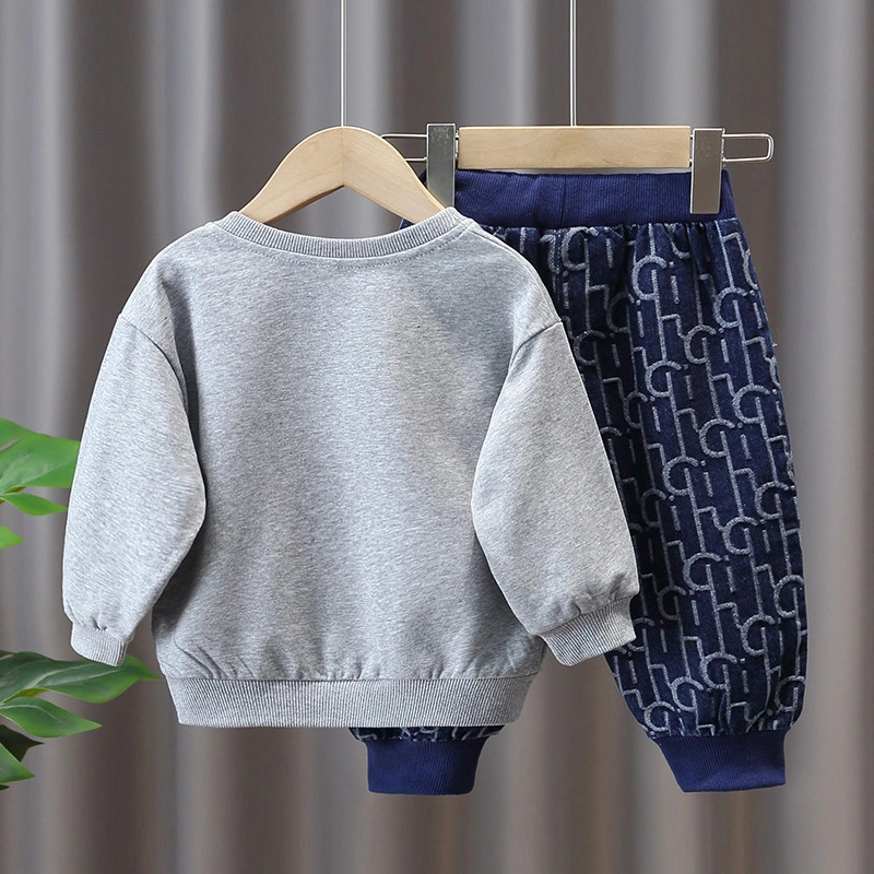 Mode nouvel automne 2PCS enfants garçons Coréen vêtements vêtements extérieur ensembles Combinaison à capuche